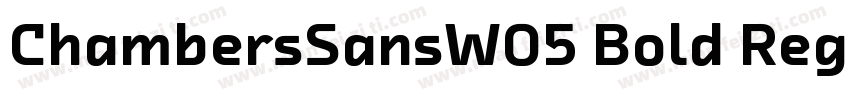 ChambersSansW05 Bold Regular字体转换
